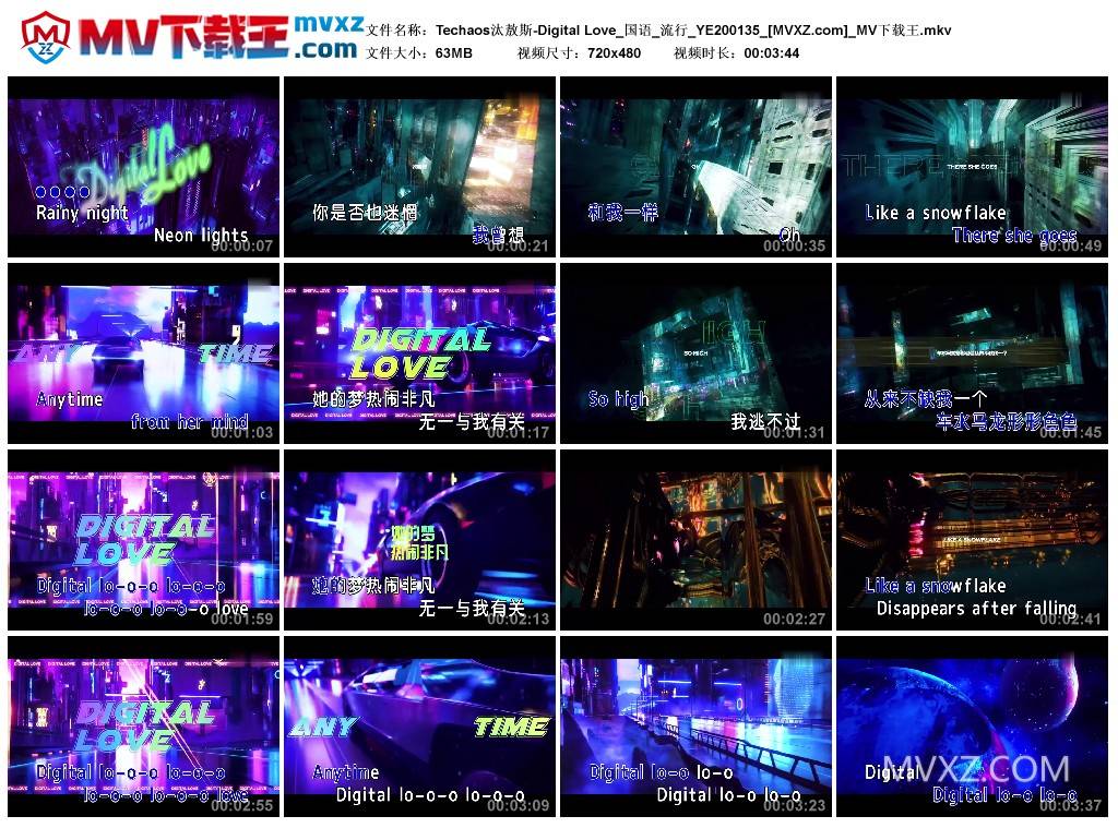 Techaos汰敖斯-Digital Love_国语_流行_YE200135